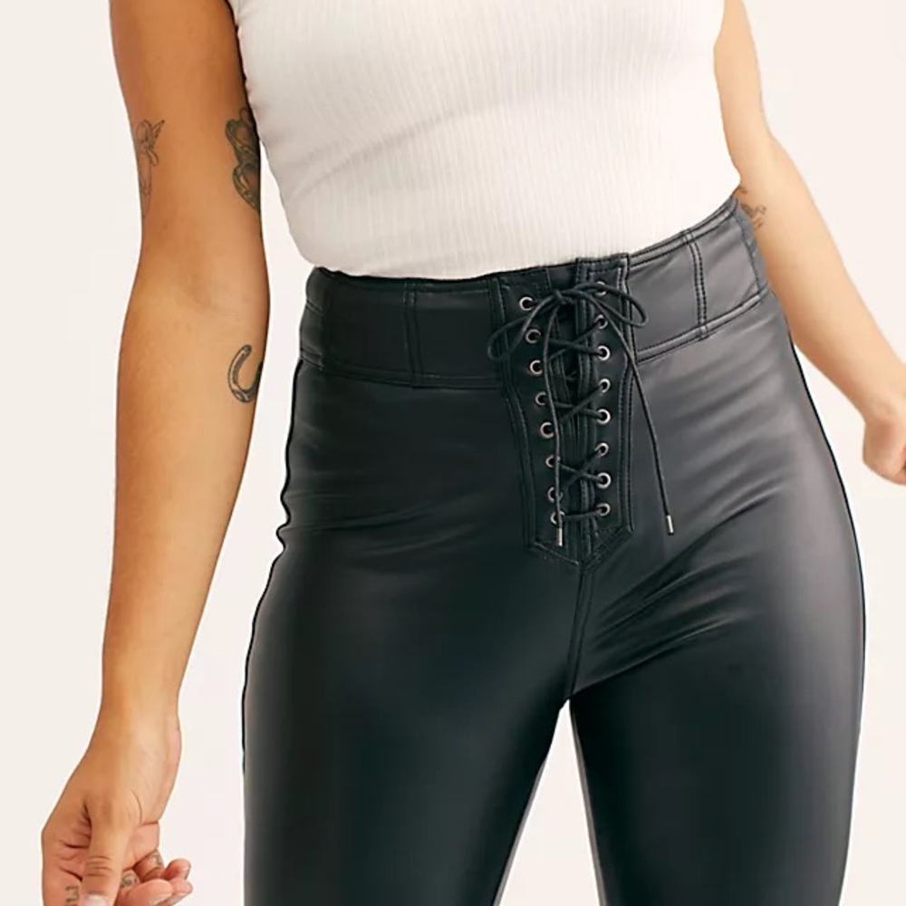 Free People Faux Leather Pants